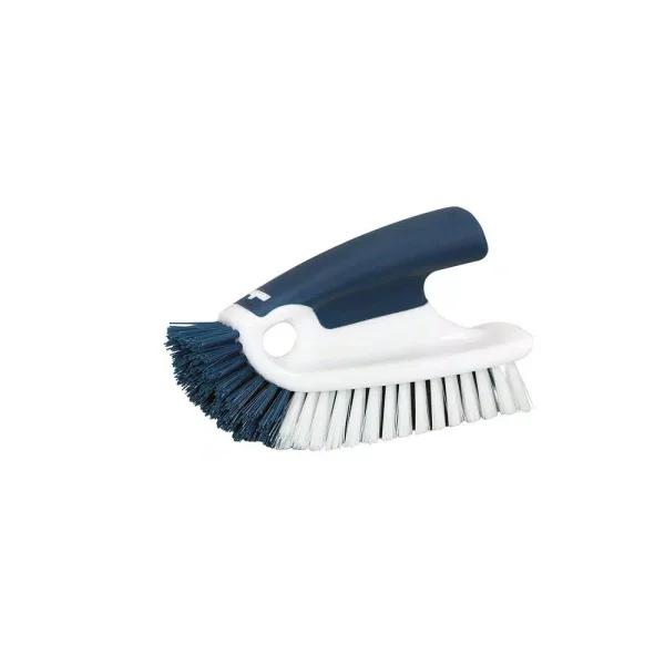 Unger 5 in. Plastic Cookware and Bakeware Cleaning Brush with V-Shaped Bristles and Scraper
