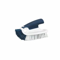 Unger 5 in. Plastic Cookware and Bakeware Cleaning Brush with V-Shaped Bristles and Scraper thumbnail 1