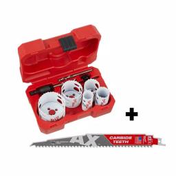 Milwaukee Hole Dozer 9-Piece Bi-Metal Hole Saw Set with AX Carbide Reciprocating Saw Blade thumbnail 1