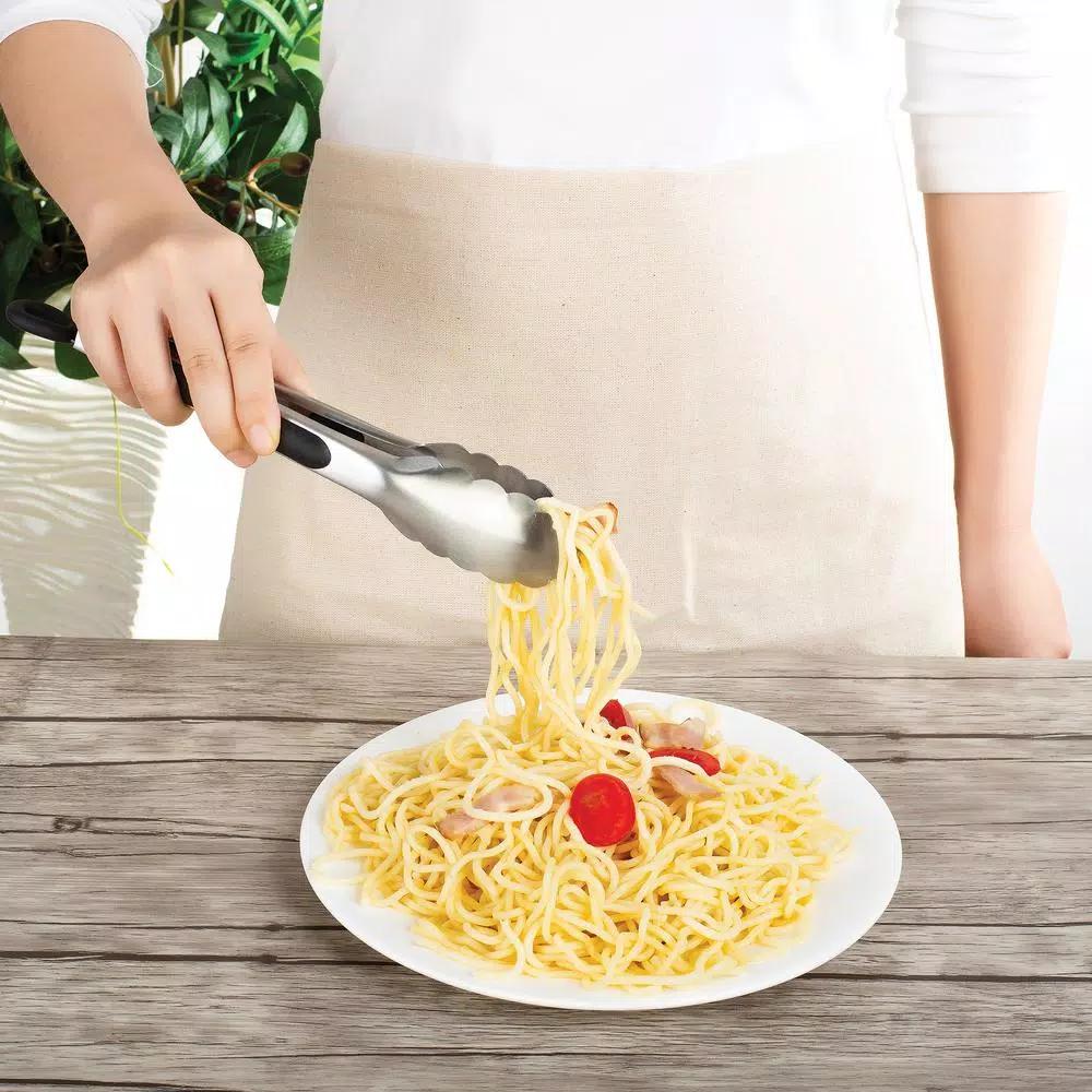 Fox Run Stainless Steel Tongs Bundle with Polypropylene Grips