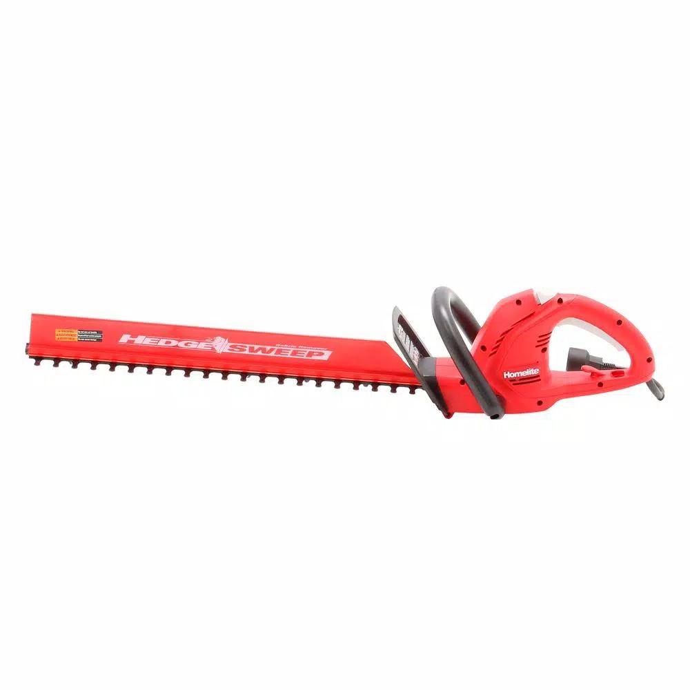 Homelite 22 in. 3.7 Amp Electric Hedge Trimmer with HedgeSweep Debris Shield