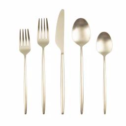 Cambridge Silversmiths Gaze Champagne Satin 20-Piece Flatware Set, Service for 4 thumbnail 1