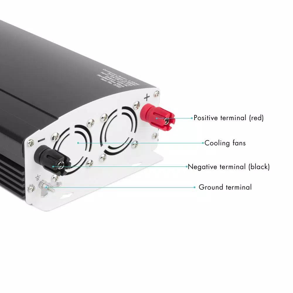Wagan Tech Slimline 1500W Continuous / 3000W Surge AC Power Inverter