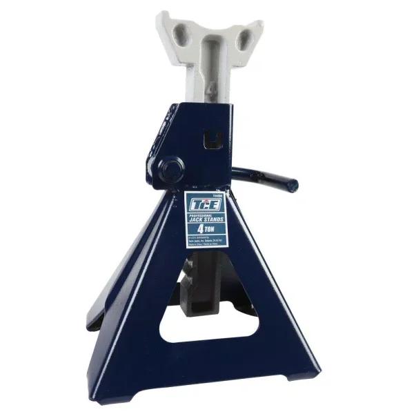 TCE 4-Ton Ratcheting Jack Stands, 8000 lb. Capacity Steel Support Stands (Pair)