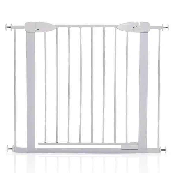 Dreambaby Boston 29.5 in. Auto-Close Pressure Mounted Security Gate with EZyCHECK, White