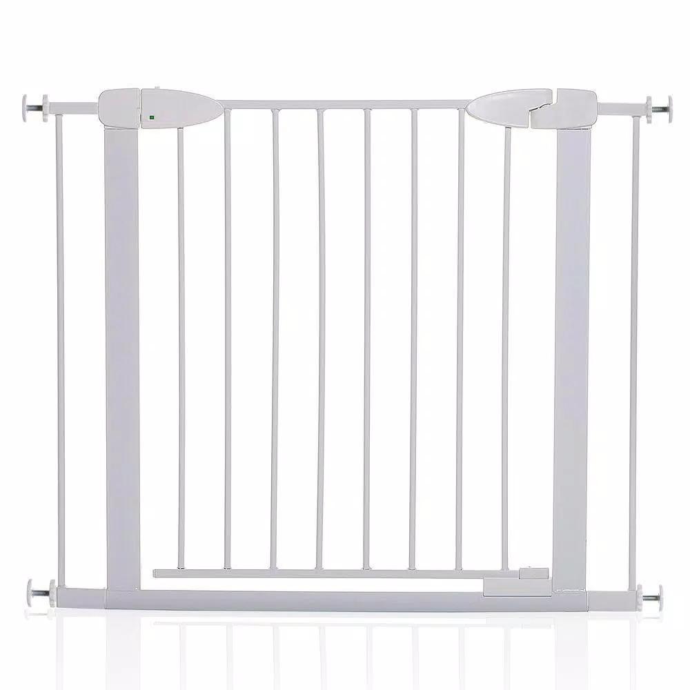 Dreambaby Boston 29.5 in. Auto-Close Pressure Mounted Security Gate with EZyCHECK, White