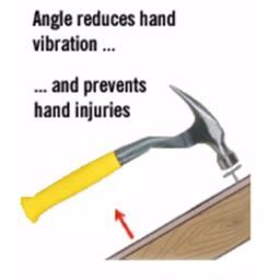 JC Hammer 16 oz. Magnetic Roofing Hammer with Angled Shaft and Comfort Grip thumbnail 3