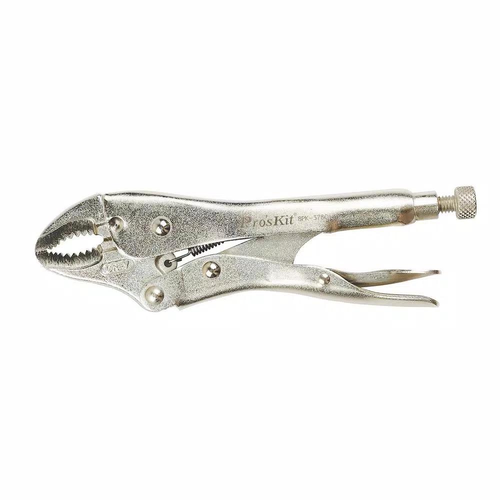 Pro'sKit 7 in. Industrial Grade Adjustable Locking Pliers with Compound Action Non-Slip Lock