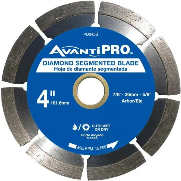 Avanti Pro AvantiPRO 4 in. Segmented Diamond Blade for Concrete, Brick, and Stone