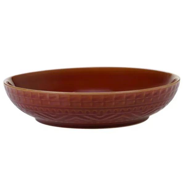Certified International Aztec Rust 128 oz. Stoneware Serving Bowl