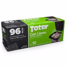 Toter 96 Gallon Trash Can Liners, 1.1 Mil Thick, 80 Count Case thumbnail 1