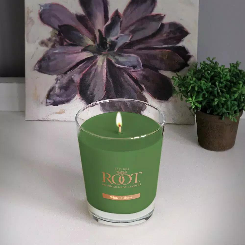 ROOT CANDLES A.I. Root Veriglass Winter Balsam Scented Soy & Beeswax Jar Candle