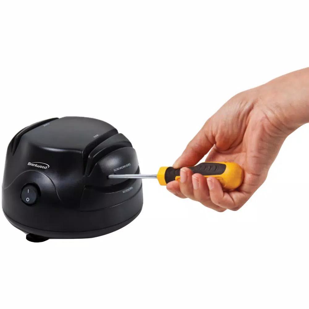Brentwood Appliances Electric Knife and Tool Sharpener, 2-Stage Professional System