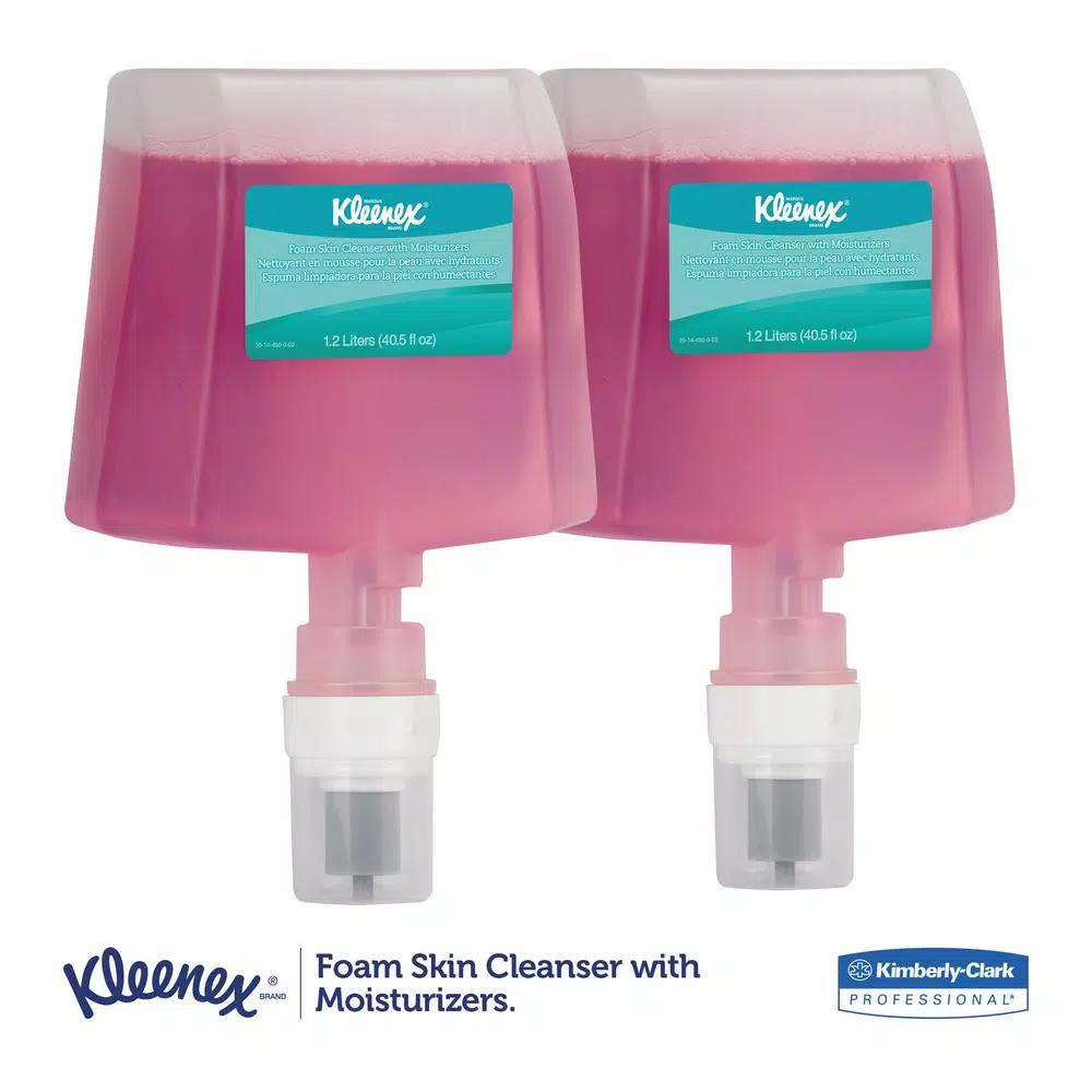 Kleenex Citrus Floral Foam Cleanser Refill with Moisturizers, 1200 ml (2 per Carton)