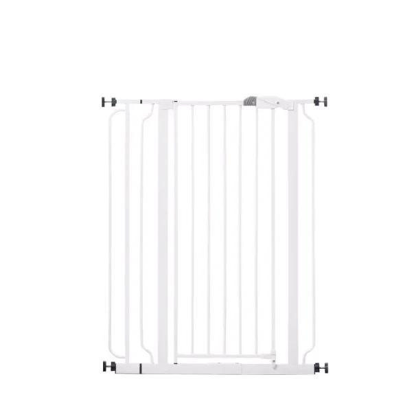 Regalo Easy Step Extra Tall Walk-Through Baby Gate, 41" White Metal Safety Gate