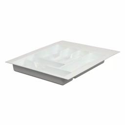 Real Solutions for Real Life Real Solutions by Knape and Vogt 18 in. Plastic Tableware Drawer Organizer, White thumbnail 1