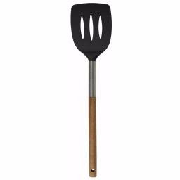 Unbranded Winchester Collection Natural Scratch-Resistant Rubber Slotted Spatula with Wood Handle thumbnail 1