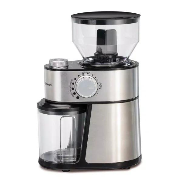 Hamilton Beach 16 oz Stainless Steel Burr Coffee Grinder with 18 Grind Settings