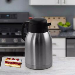 MegaChef 64 fl. oz. Stainless Steel Thermal Beverage Carafe with Insulated Locking Lid thumbnail 3