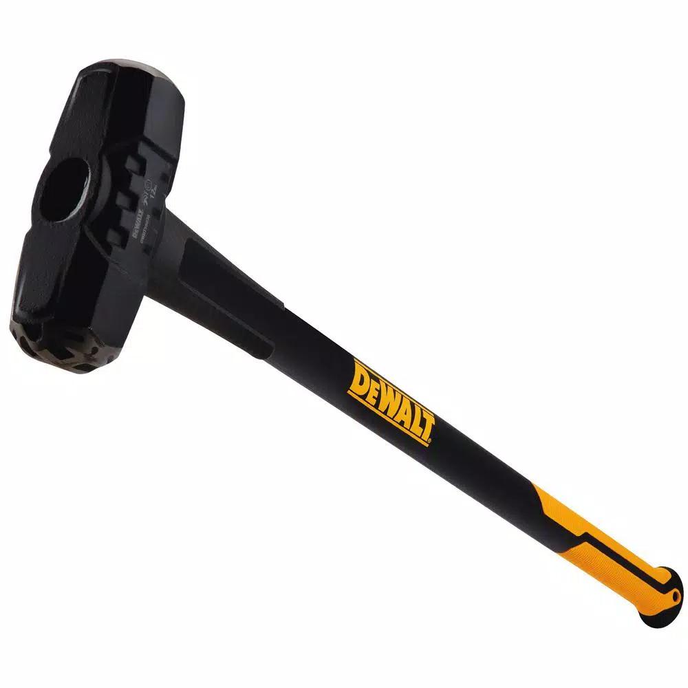 DEWALT 12 lb. Exo-Core Sledge Hammer with 33.3 in. Fiberglass Handle