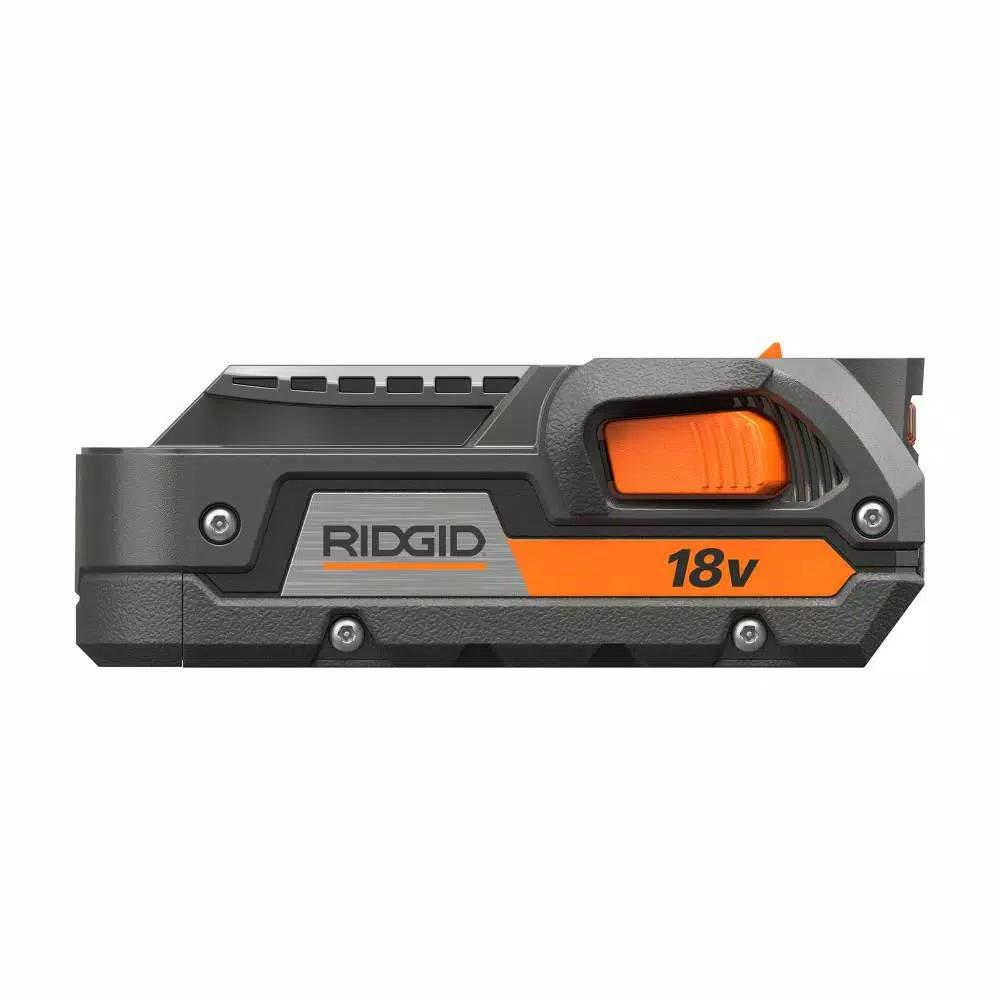 RIDGID 18V Hybrid Folding Panel LED Work Light Kit with 2.0 Ah Battery and Charger