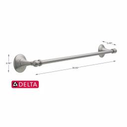 Delta Greenwich II 24 in. Single Towel Bar in SpotShield Brushed Nickel thumbnail 5