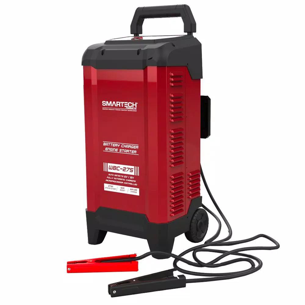 Smartech Products WBC-275 6V/12V Automotive Battery Charger, Maintainer & 275A Engine Start Jump Starter