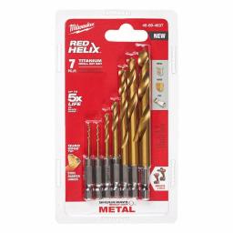 Milwaukee SHOCKWAVE Impact Duty Red Helix Titanium Drill Bit Set, 7-Piece thumbnail 5