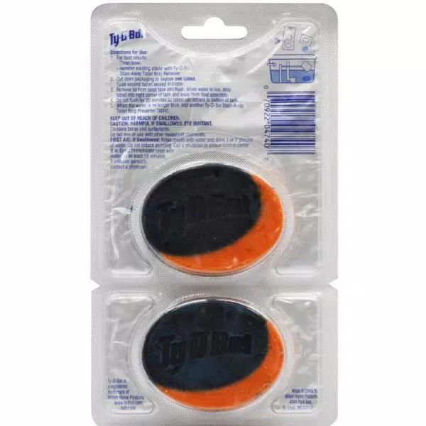 Ty-D-Bol Stain Away Toilet Ring Preventer Cleaning Tablets, 3.4 oz (6-Pack)