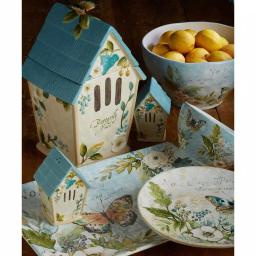 Certified International Nature Garden 3-D Butterfly Birdhouse Cookie Jar, 88 oz. thumbnail 1