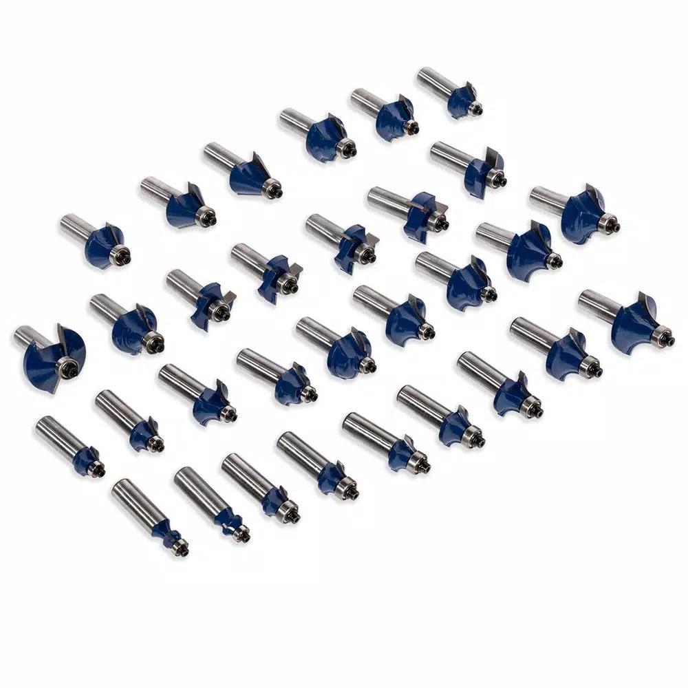 Stark 80-Piece Tungsten Carbide Multi-Purpose Router Bit Set with Aluminum Carrying Case