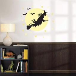 WallPops 39 in. x 34.5 in. Witch Large Wall Art Kit - 48 Piece Halloween Wall Decals thumbnail 1