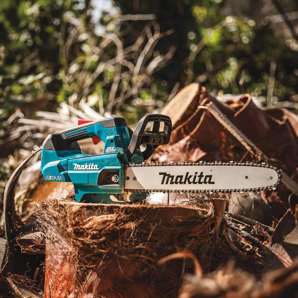Makita 18V X2 LXT 36V Cordless Blower and 16 in. Top Handle Chainsaw Combo Kit with (2) 5.0 Ah Batteries & Charger