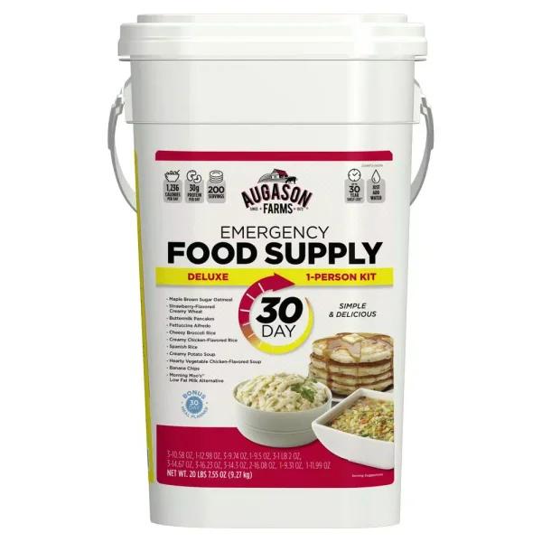 Augason Farms Deluxe 30-Day Emergency Food Supply - 5-Gallon Survival Food Kit