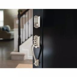 Schlage Sense Smart Deadbolt with Flair Lever Handleset, Satin Nickel thumbnail 2
