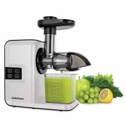 Chef'sChoice Chef's Choice Cold Press Masticating Juicer, White Horizontal Juicer with Digital Controls thumbnail 2