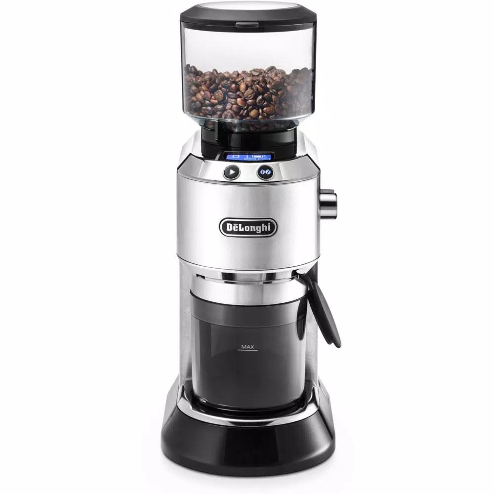 DeLonghi De'Longhi Dedica Stainless Steel Digital Conical Burr Coffee Grinder with 18 Settings