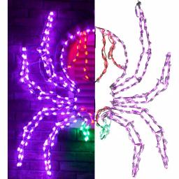 Haunted Hill Farm 48 in. x 40 in. Creepy Crawling Spider LED Halloween Window Light thumbnail 8