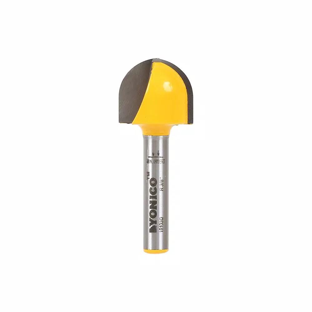 Yonico 3/4 in. Carbide Tipped Core Box Router Bit, 1/4 in. Shank