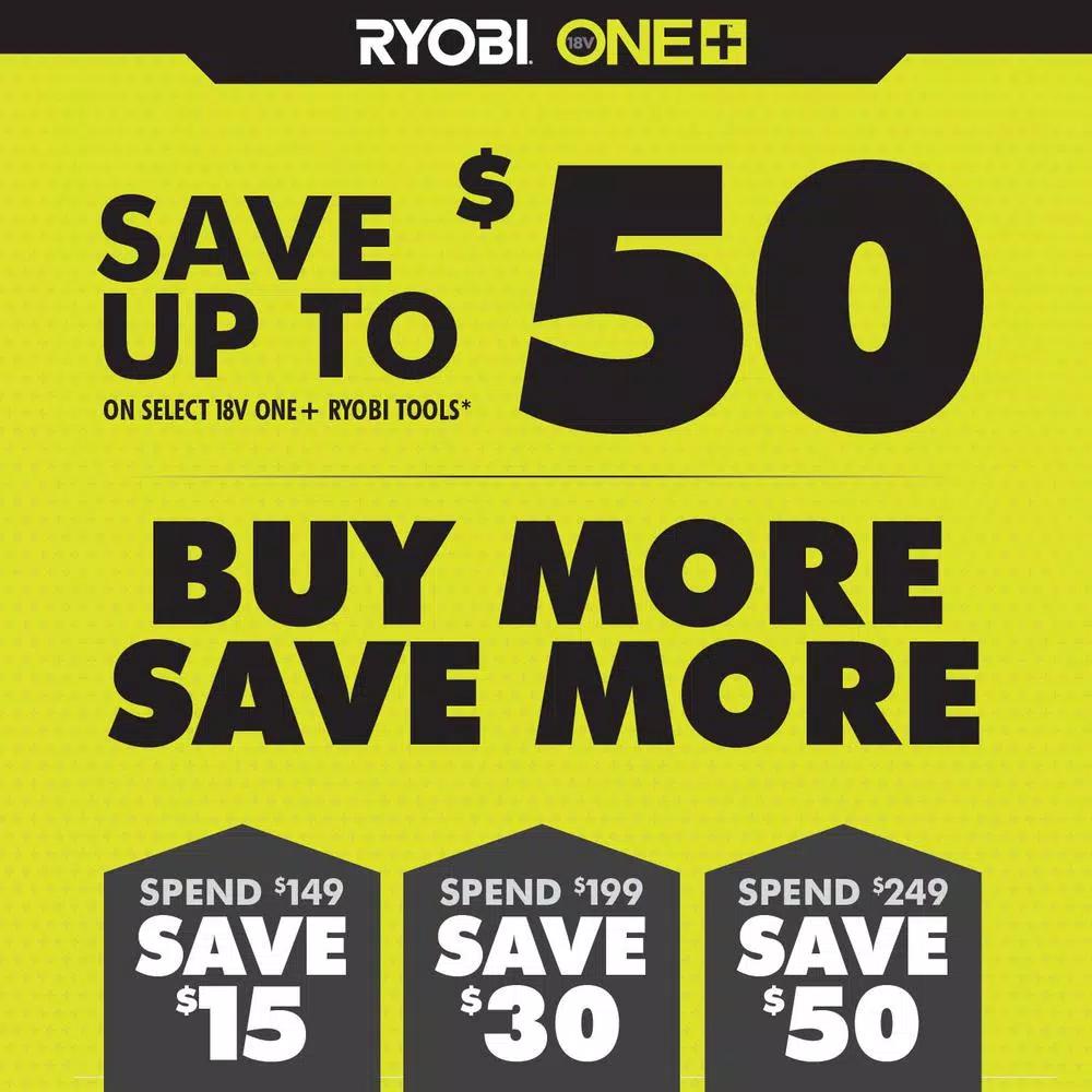 RYOBI 18V ONE+ Cordless 1/2 in. x 18 in. Belt Sander (Tool Only) with 3-Pack Sanding Belts