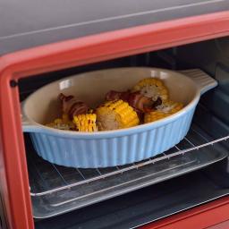 MALACASA 2-Piece Blue Oval Porcelain Bakeware Set, 12.75 in. and 14.5 in. Ceramic Baking Dishes thumbnail 7