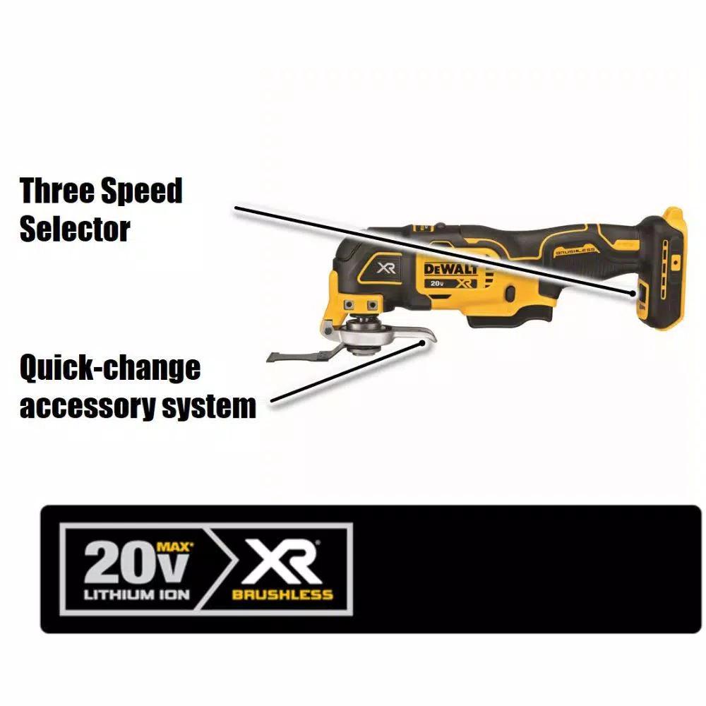 DEWALT 20V MAX XR Brushless 3-Speed Oscillating Multi-Tool & 5 in. Random Orbital Sander Kit