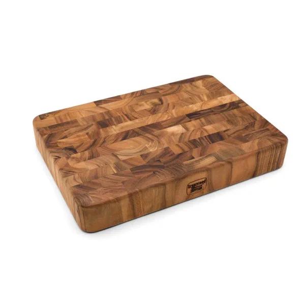 Ironwood Union Stock Yard Acacia Wood End Grain Butcher Block Cutting Board, 20 x 14 x 3 in