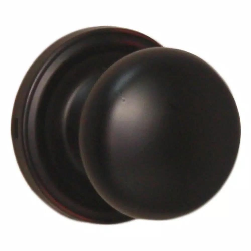 Weslock Impresa Oil Rubbed Bronze Passage Door Knob for Hall and Closet Doors
