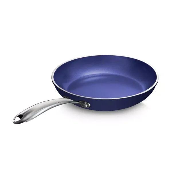 GRANITESTONE Granite Stone Blue Collection 12 in. Aluminum Non-Stick Diamond Infused Fry Pan