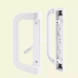 Prime-Line White Diecast Mortise Style Sliding Patio Door Handle Set, Low Profile thumbnail 1