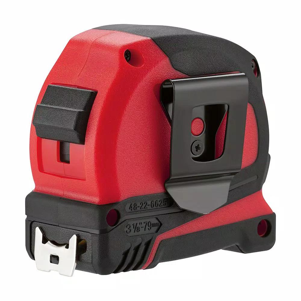 Milwaukee 25 ft. Compact Tape Measure and Jobsite Straight Scissors Set