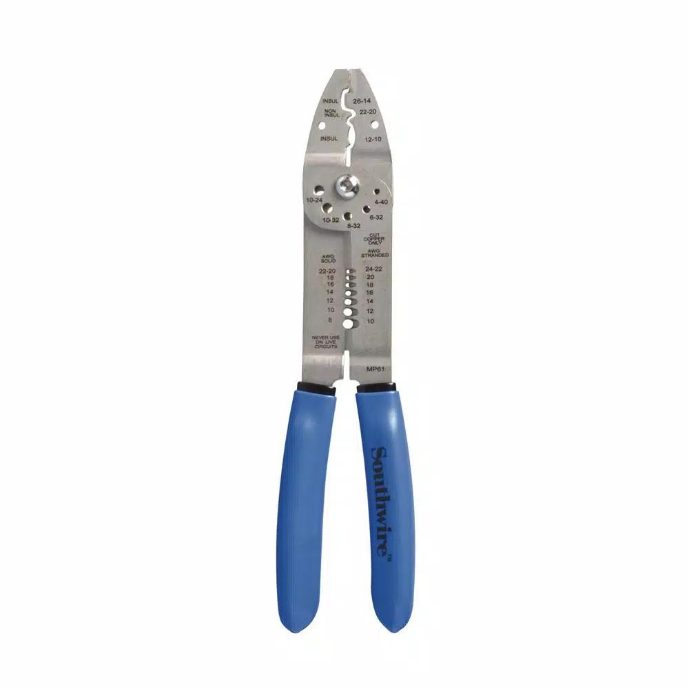 Southwire 6-in-1 Multi-Purpose Stainless Steel Wire Stripper and Cutter