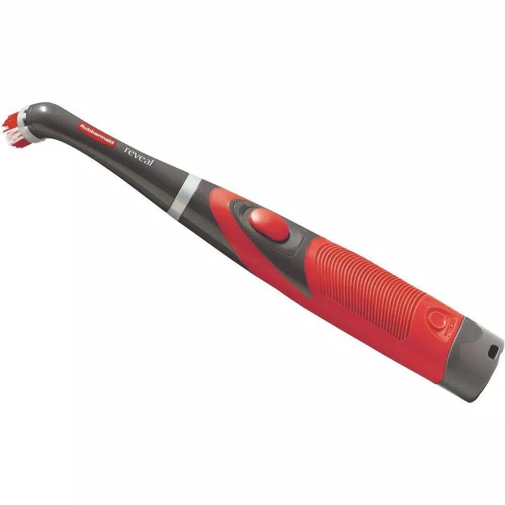 Rubbermaid Quickie Power Scrubber Electric Cleaning Brush for Grout, Tile, and Hard-to-Reach Corners