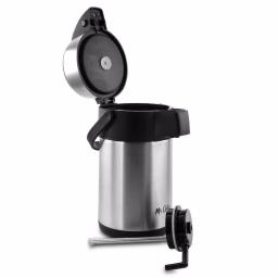 Mr. Coffee Everflow 2.3 Qt. Stainless Steel Insulated Beverage Pump Pot Dispenser thumbnail 4